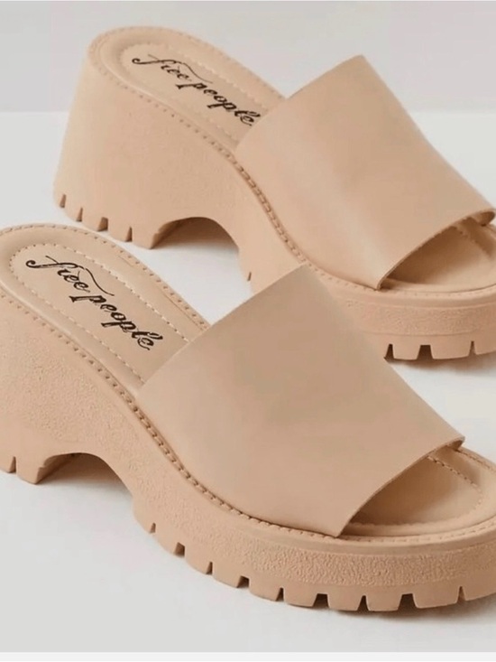 New Free People Winona Wedge Sandals - Picture 6 of 14